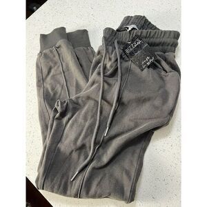 NWT WHITE BIRCH BRAND SWEAT JOGGERS ‎ Women's sz Small Grey W/ Drawstring